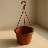 Maceta colgante de plástico de 18 cm